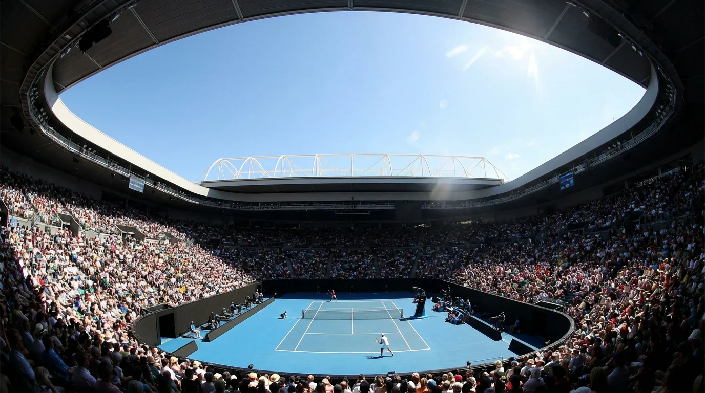 Vista de la Rod Laver Arena de Melbourne durante el Open de Australia