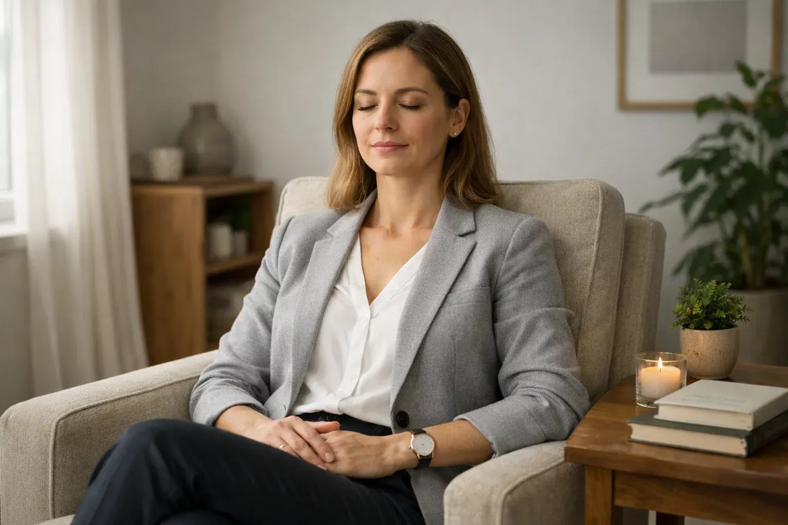 Persona meditando antes de tomar decisiones de inversi&oacute;n